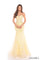 Prom Dresses Prom Long Glitter Mermaid Applique Formal Dress Yellow