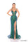 PromDresses Prom Long Fitted Sequin Print Formal Dress Emerald
