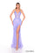 PromDresses Prom Long Fitted Sequin Print Formal Dress Lavender
