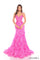 Prom Dresses Prom Long Glitter Formal Sequin Applique Dress Fuchsia