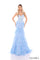 Prom Dresses Prom Long Glitter Formal Sequin Applique Dress Light Blue
