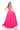 Prom Dresses Long Ball Gown Two Tone Formal Beaded Prom Dress Fuchsia