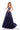 Prom Dresses Long Ball Gown Two Tone Formal Beaded Prom Dress Navy