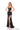 Prom Fitted Long Floral Applique Formal DressBlack
