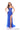 Prom Fitted Long Floral Applique Formal DressRoyal Blue