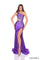 Prom Dresses Long Mermaid Fit Formal Slit Prom Dress Purple