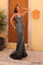 Prom Dresses Long Formal Mermaid Beaded Prom Dress Black