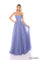 Prom Dresses Long Formal Floral Lace Ball Gown Lace Corset Prom Dress Slate Blue