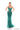 Formal Dresses Fitted Prom Long 3D Flower Applique Formal Dress Emerald