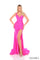 Prom Dresses Long Formal Mermaid Fit 3D Flower Applique Prom Dress Fuchsia