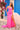 Prom Dresses Prom Fitted Long Formal Cowl Overskirt Dress Barbie Pink