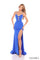 Prom Dresses Long Fitted Slit Beaded Formal Prom Dress Royal Blue