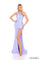 Prom Dresses Prom Fitted Slit Long Formal 3D Floral Applique Dress Periwinkle