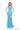 Prom Dresses Prom Fitted Slit Long Formal 3D Floral Applique Dress Turquoise