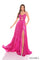Prom Dresses Prom A Line Mettalic Long Formal Dress Fuchsia