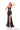Prom Dresses Long Fitted Slit Beaded Metallic Prom Formal Dress Black