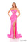 Prom Dresses Long Prom Fitted Slit Formal Dress Fuchsia