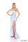 Prom Dresses Long Prom Fitted Slit Formal Dress Light Blue