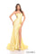 Prom Dresses Long Mermaid Fit Prom Beaded Formal Dress Light Yellow