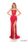 Prom Dresses Prom Long Fitted Slit Corset Lace Formal Dress Red