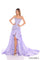 Prom Dresses Prom A Line Long Formal Beaded Formal Slit Dress Lavender