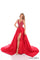 Prom Dresses A Line Long Formal Detachable Overskirt Prom Dress Red