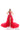 Prom Dresses Beaded Long Formal Detachable Overskirt Prom Dress Red