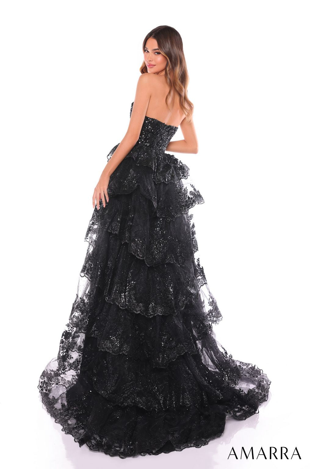 Amarra 88499 Long A Line Formal Evening Prom Dress