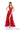 Prom Dresses Fitted Sequin Long Ruffle Prom Dress  Red