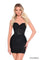 Cocktail Dresses Short Fitted Jersey Cocktail Dress Black