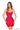 Cocktail Dresses Short Fitted Jersey Cocktail Dress Red