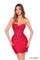 Cocktail Dresses Short Fitted Jersey Cocktail Dress Red
