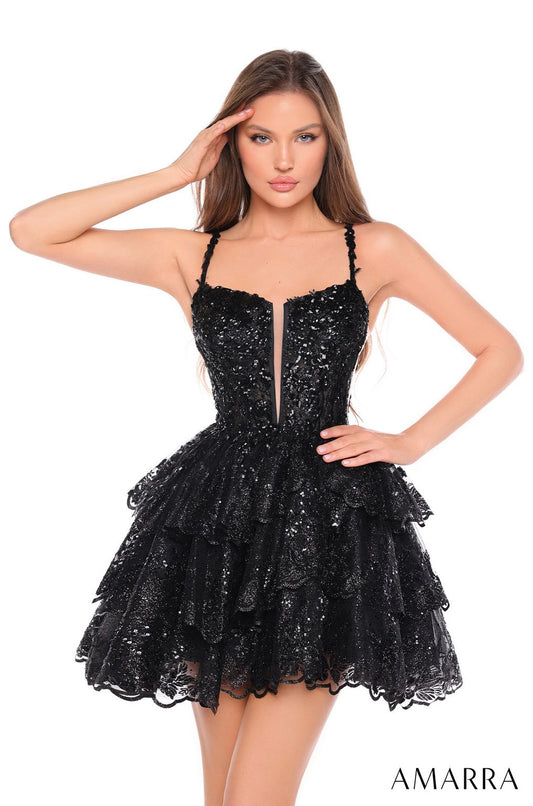 Cocktail Dresses Homecoming Short Fitted Cocktail Dress  Black