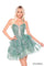 Cocktail Dresses Homecoming Short Fitted Cocktail Dress  Sage