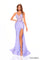 Prom Dresses Fitted Sequin Long Evening Prom Dress Periwinkle