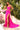 Prom Dresses Fitted Beaded Long Prom Dress Fuchsia