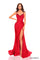 Prom Dresses Fitted Beaded Long Prom Dress Red