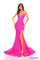 Prom Dresses Fitted Floral Long Sequin Prom Dress Bright Fuchsia/Multi