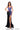 Prom Dresses Fitted 3D Floral Long Slit Prom Dress  Black/Multi