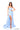 Prom Dresses Fitted Ruched Floral Sequin Long Prom Dress Light Blue
