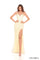 Prom Dresses Fitted Long Sequin Prom Dress Light Yellow
