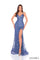 Prom Dresses Fitted Long Sequin Prom Dress Slate Blue