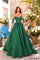 Prom Dresses Long Ball Gown Corset Prom Dress Emerald
