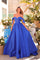 Prom Dresses Long Ball Gown Corset Prom Dress Royal Blue