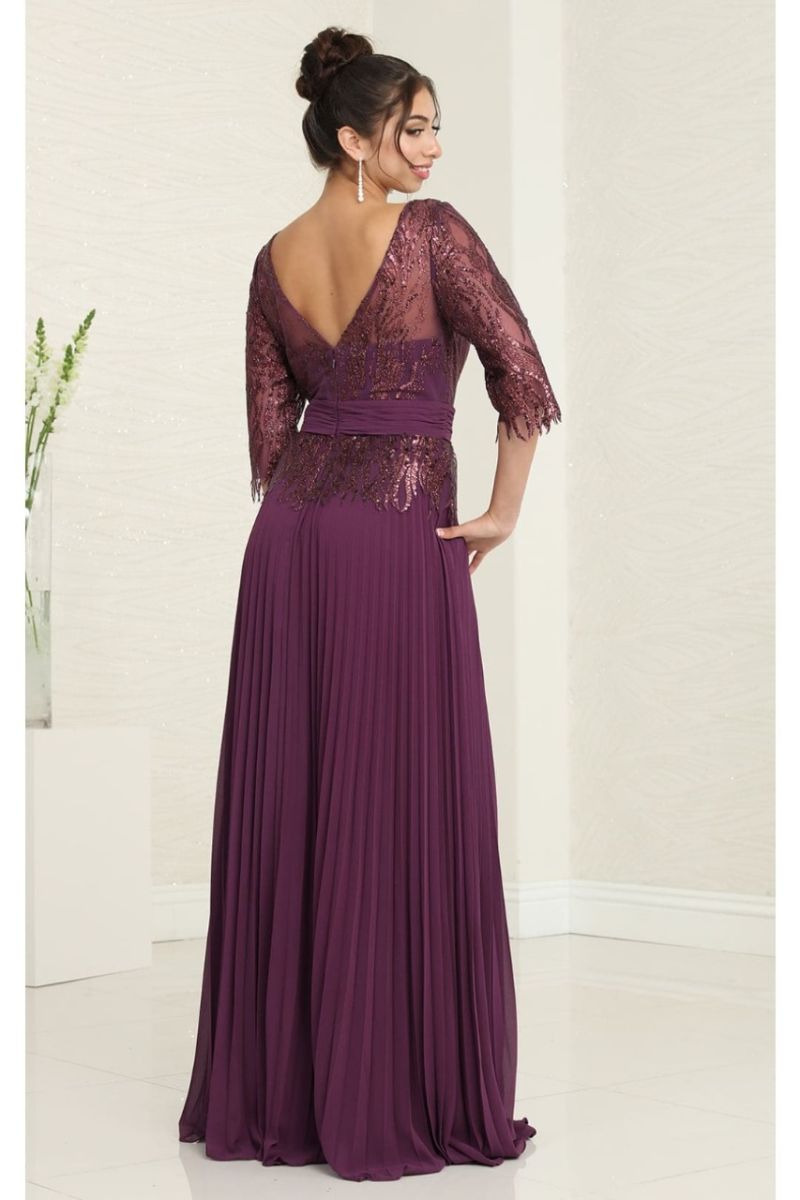 Bateau Floor-Length Chiffon Formal A-Line May Queen 2007