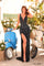 Prom Dresses Long Beaded Sequin Formal Fitted Prom Gown Black/Gold/Silver