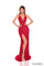 Prom Dresses Long Beaded Sequin Formal Fitted Prom Gown Red