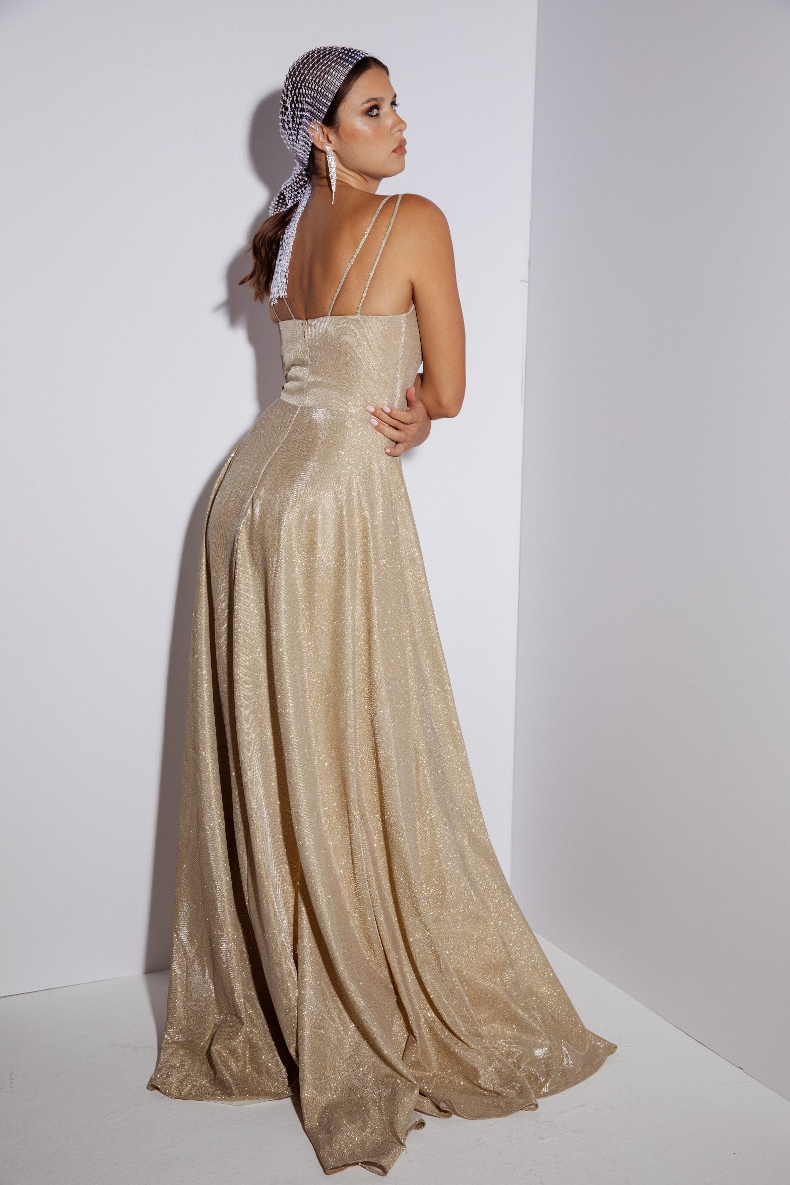 Prom Dresses Long A Line Glitter Formal Prom Dress Eureka Fashion 8900 Champagne