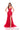 Prom Dresses Fitted Long Formal Floral Applique Prom Dress Red