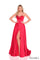 Prom Dresses Long Formal Beaded Slit Evening Prom Gown Royal Blue